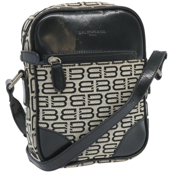 BALENCIAGA Handbags - BALENCIAGA Shoulder Bag Canvas Beige Auth bs12164